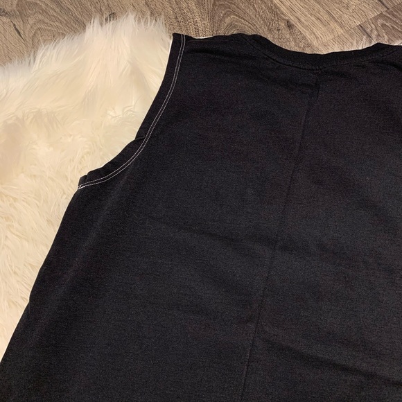 Nike Colorblock Muscle Tank Top Black & White XS - Picture 6 of 12